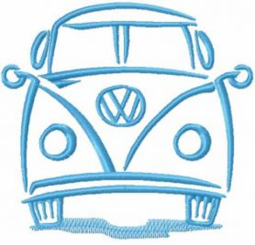 "VW Volkswagen Bus" is a Free Machine Embroidered File designed by Igor Gorden from EmbroIderes.com!