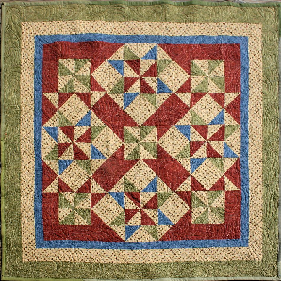 Texas Stars - an Original Design & Free Lap Quilt Pattern by TK Harrison, Owner of BOMquilts.com