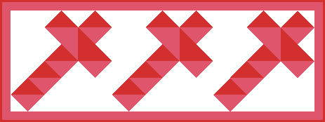 "Cross Star Table Runner" is a "Free Christmas in July 2022" Pattern designed by TK Harrison from BOMquilts.com!