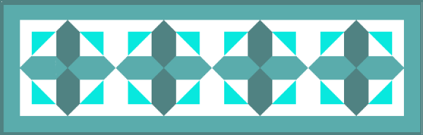 "Empirical Long Table Runner" is a "Free Christmas in July 2022" Pattern designed by TK Harrison from BOMquilts.com!