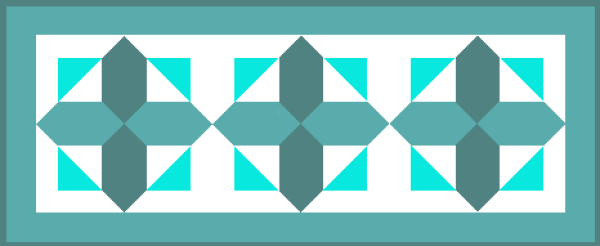 "Empirical Table Runner" is a "Free Christmas in July 2022" Pattern designed by TK Harrison from BOMquilts.com!