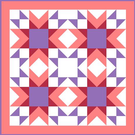"Glory Star Table Topper" is a "Free Christmas in July 2022" Pattern designed by TK Harrison from BOMquilts.com!