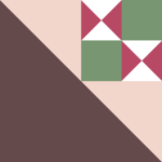 Block #7 - Hourglasses in the Corner of my "Mistletoe in the Corner" BOM Quilt from BOMquilts.com!