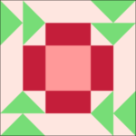 Apple Pie Quilt Block is a Free Pattern for a 12" quilt block at QuiltTherapy.com!