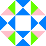 Mystery Flower Quilt Block is a Free Pattern for a 12" quilt block at QuiltTherapy.com!