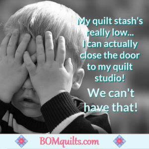 BOMquilts.com's Meme: On one hand it's a miracle! On the other it's time to go to the quilt shop!