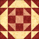 Shoo Fly Quilt Block is a Free Pattern for an 15" finished quilt block at BOMquilts.com! It's a quilt block that's a part of the 2023 "Everything is Coming up Roses" BOM Quilt!