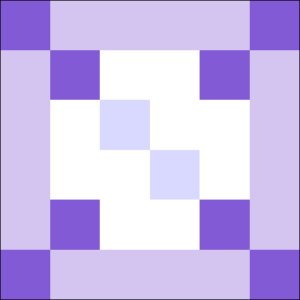 Winter Window Chain #1 Quilt Block is in the "Winter Windowpanes Lap Quilt" that is a part of the free "Christmas in July 2023" lap quilt pattern! Designed by TK Harrison - Owner of BOMquilts.com!