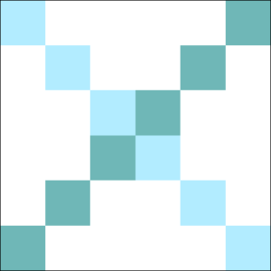 Winter Window Chain #2 Quilt Block is in the "Winter Windowpanes Lap Quilt" that is a part of the free "Christmas in July 2023" lap quilt pattern! Designed by TK Harrison - Owner of BOMquilts.com!