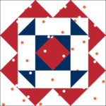 Little T Quilt Block is Block #4 of the 2024 Hometown Heroes BOM quilt designed by TK Harrison the Owner of BOMquilts.com!