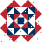 Precision Quilt Block is Block #10 of the 2024 Hometown Heroes BOM quilt designed by TK Harrison the Owner of BOMquilts.com!
