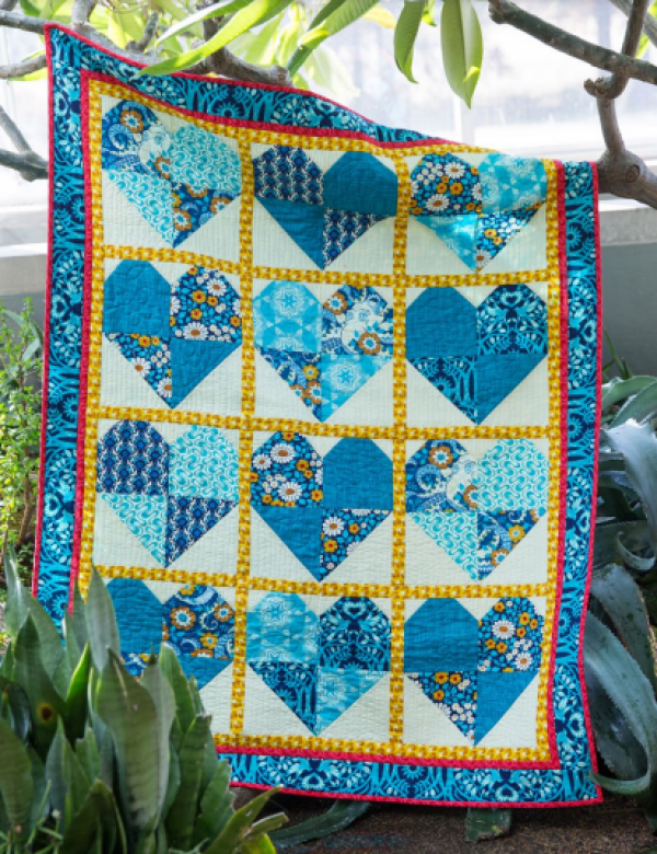 “Yesterday” Free Flannel Quilt Pattern designed by Heather Bailey & Kerri Thomson from Free Spirit Fabrics!