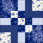 "To You with Love" Charity Quilt - Quilt Block #2. Designed by TK Harrison for BOMquilts.com!