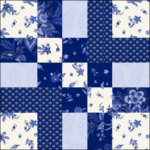 "To You with Love" Charity Quilt - Quilt Block #3. Designed by TK Harrison for BOMquilts.com!