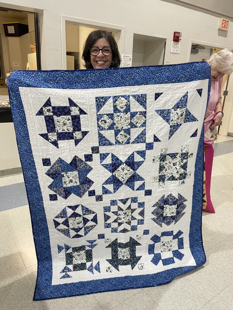 One "Quilted Kitchen Sampler" BOM quilt made by a member of the Huntington Quilt Guild! The "Quilted Kitchen Sampler" BOM quilt was designed by TK Harrison, owner of BOMquilts.com!