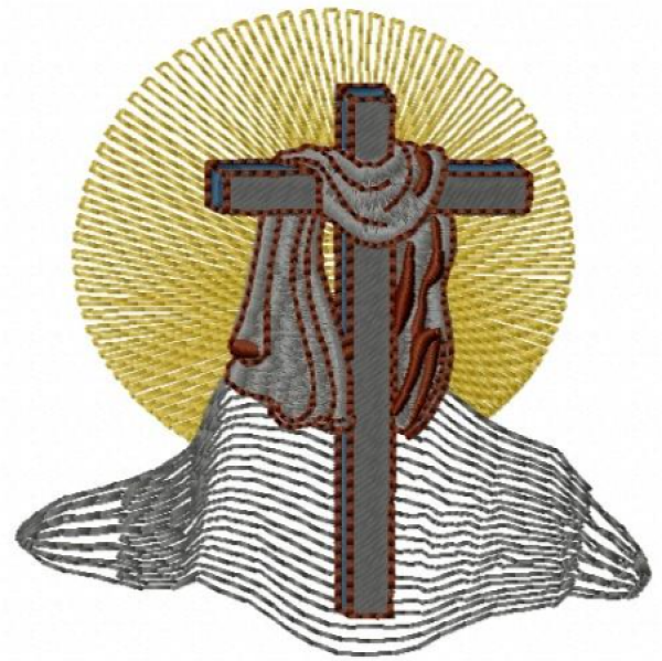 "Religious Cross” is a Free Easter Machine Embroidery Design designed by & from Ann the Gran!