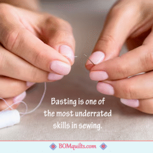 BOMquilts meme: If you baste your turkey, baste your chicken, then why aren't you basting your quilts? I learned to baste mine with a large needle & an 80 weight spool of thread. I make big stitches that way & the basting is finished quickly!