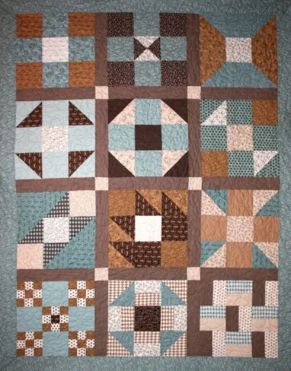 Purely Nine" 2011 Block of the Month Quilt, Original Project designed by TK Harrison from BOMquilts.com!