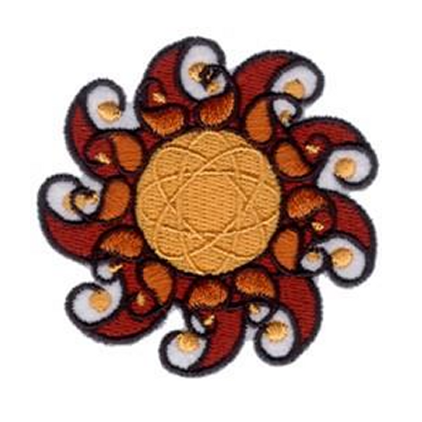 "Autumn Sun” is a Free Autumn Machine Embroidery Design designed & from Embroidery Designs!