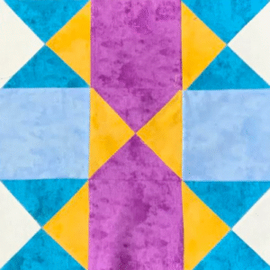 Block #5—Letter X Quilt Block—of the 2025 "Canyon Adventures" BOM quilt designed by TK Harrison the Owner of BOMquilts.com! Made by my tester Mirian!