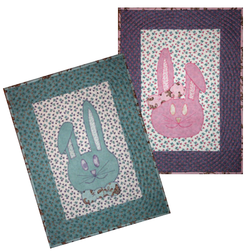 Hart Bunny Quilted Wall Hanging—An Original design by TK Harrison—Owner of BOMquilts.com!