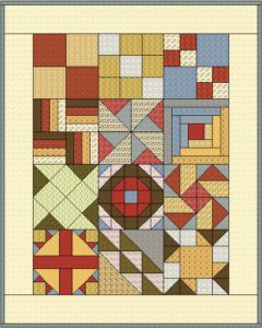 2009 "Pioneer Sampler" BOM for Little Boys, designed by TK Harrison, Owner of BOMquilts.com!