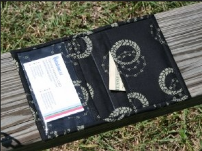 Quilted Card Wallet designed by TK Harrison Owner of BOMquilts.com!