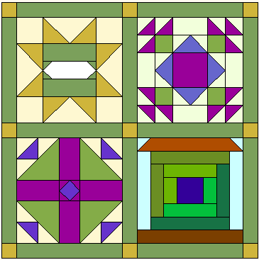 May Calendar Quilt Part of the 2007 "Calendar Quilt" BOM designed by TK Harrison Owner of BOMquilts.com!