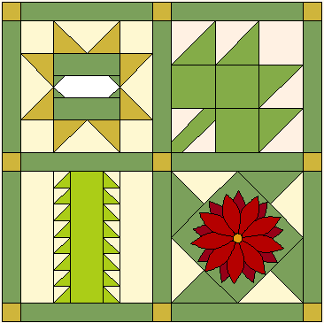 October Calendar Quilt Part of the 2007 "Calendar Quilt" BOM designed by TK Harrison Owner of BOMquilts.com!