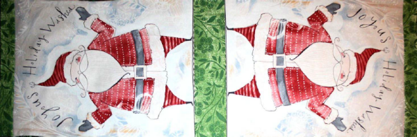 Joyous Holiday Wishes Table Runner designed by TK Harrison for BOMquilts.com!