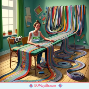 BOMquilts Meme: I am an athlete! I am in a binding marathon & nothing will stop me from reaching my goal!