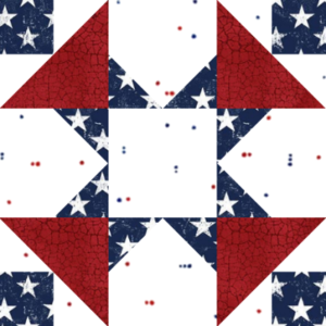 Block #7—French Star Quilt Block—of the 2026 "Semiquincentennial" BOM quilt designed by TK Harrison the Owner of BOMquilts.com!