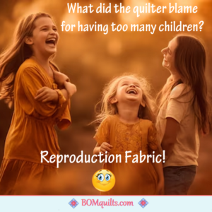 BOMquilts Meme: I have four children & I thought that the reason that I had so many was because we moved to Utah! Lol Now I realize that I was way off base!