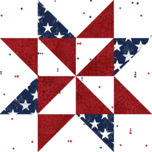 Block #8—Sarah's Star Quilt Block—of the 2026 "Semiquincentennial" BOM quilt designed by TK Harrison the Owner of BOMquilts.com!
