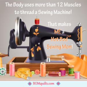 BOMquilts Meme: I always wanted to be an athlete! I did not know that I could be one, simply by being a quilter!