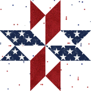 Block #3—Twisted Star Quilt Block—of the 2026 "Semiquincentennial" BOM quilt designed by TK Harrison the Owner of BOMquilts.com!