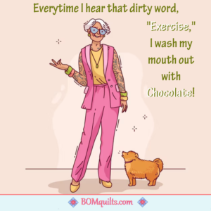 BOMquilts Meme: Chocolate is the best way to cleanse the soul!