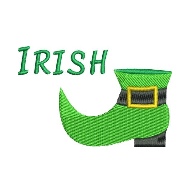 "Irish Boot” is a Free St. Patrick's Day Machine Embroidery Designs designed by Favorite Brand from Ann the Gran!