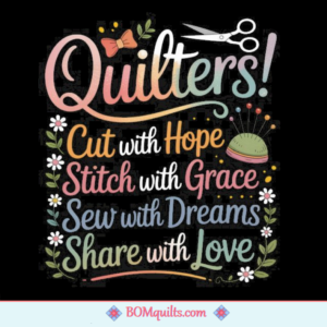BOMquilts Meme: Quilters have a lot of HEART!