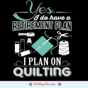 BOMquilts Meme: I believe that I have the best Retirement Plan!