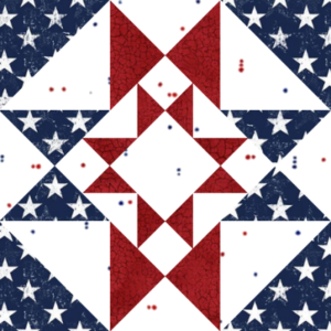 Block #5—Suzanne's Star Quilt Block—of the 2026 "Semiquincentennial" BOM quilt designed by TK Harrison the Owner of BOMquilts.com!