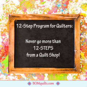 BOMquilts Meme: There is a good 12-step program for everyone! I just like mine better!