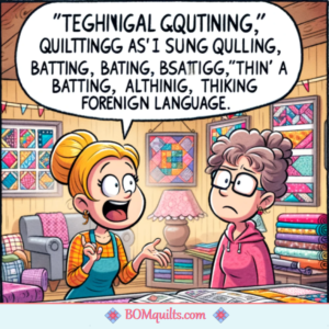 BOMquilts Meme: There is a secret language of quilters, that those who do not quilt, might not understand!