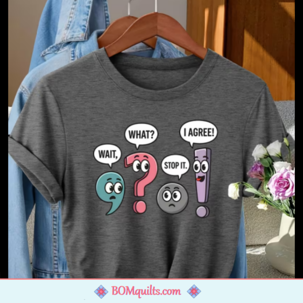 BOMquilts Meme: When Punctuation talks to each other!