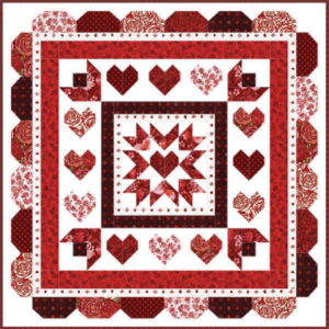 “Love Throughout the Year” Free Mystery Quilt Pattern designed & from Fort Worth Fabric Studio!