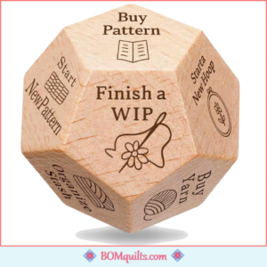 BOMquilts Meme: It is a roll of the Die what I will do next in my Quilt Studio!